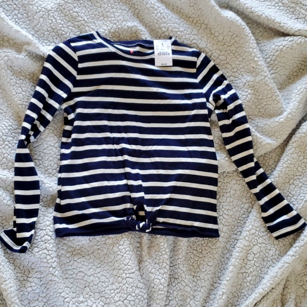 NWT. Crewcuts longsleeve twist tie t-shirt. Size 10.